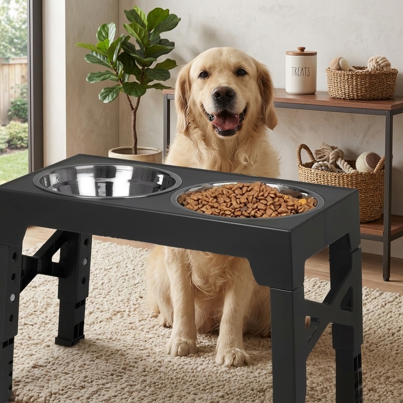 Royal Canin Food Medium - Ayarlanabilir Yükseklikte Köpek Mama Kabı Standı,