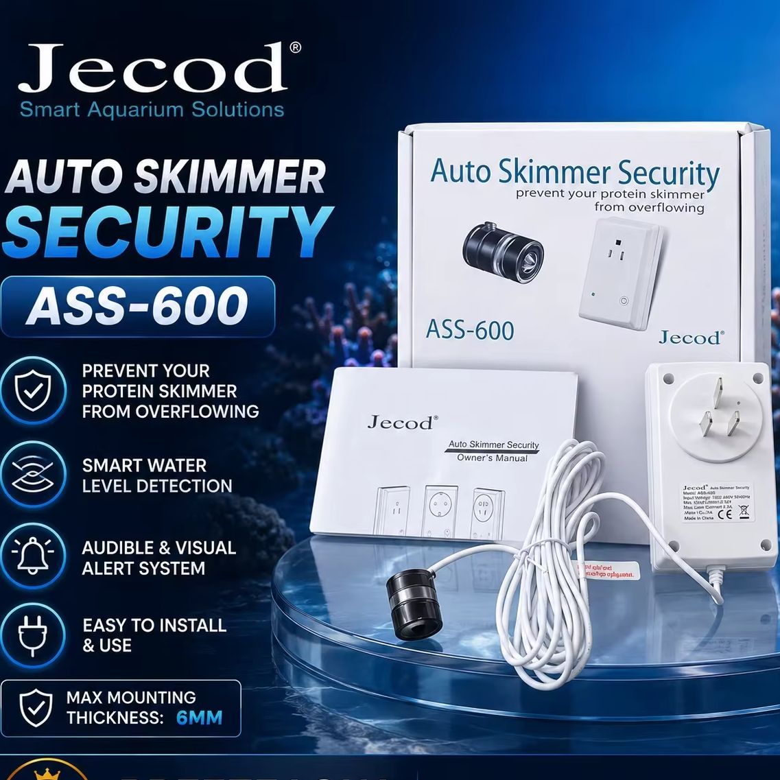 Marine Aquarium Overflow - Jebao ASS-600 220V Patlamaya Dayanıklı Akıllı