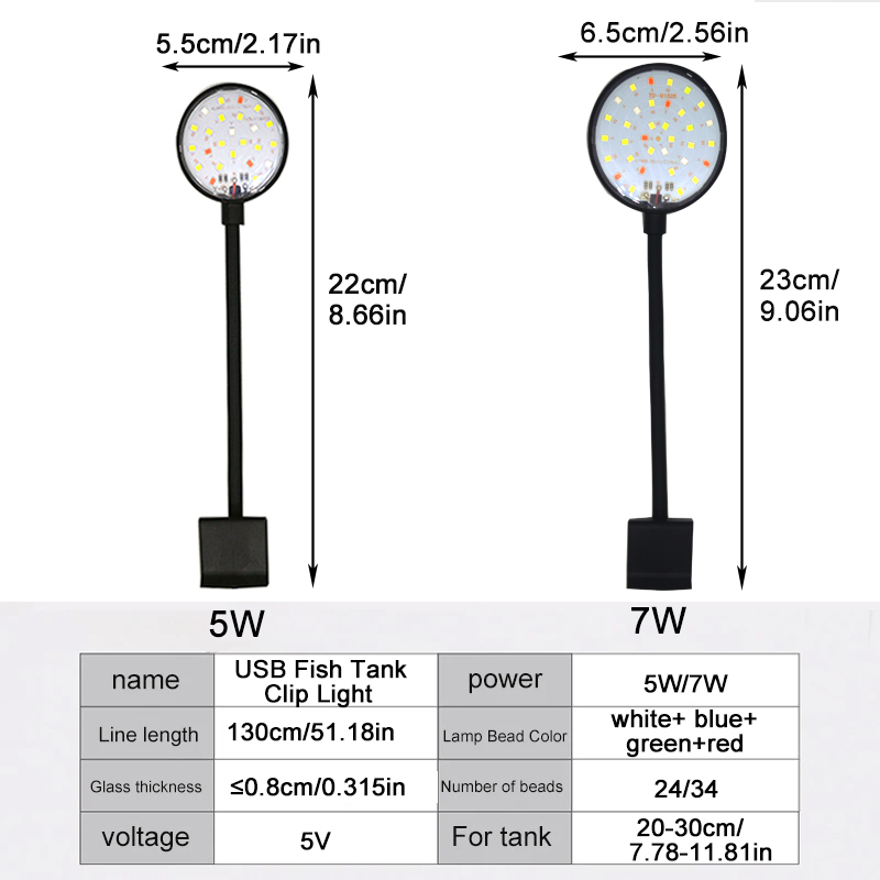 USB Akvaryum LED Lambası Balık - Aquarium Marine Light incelemesi ve fiyatı