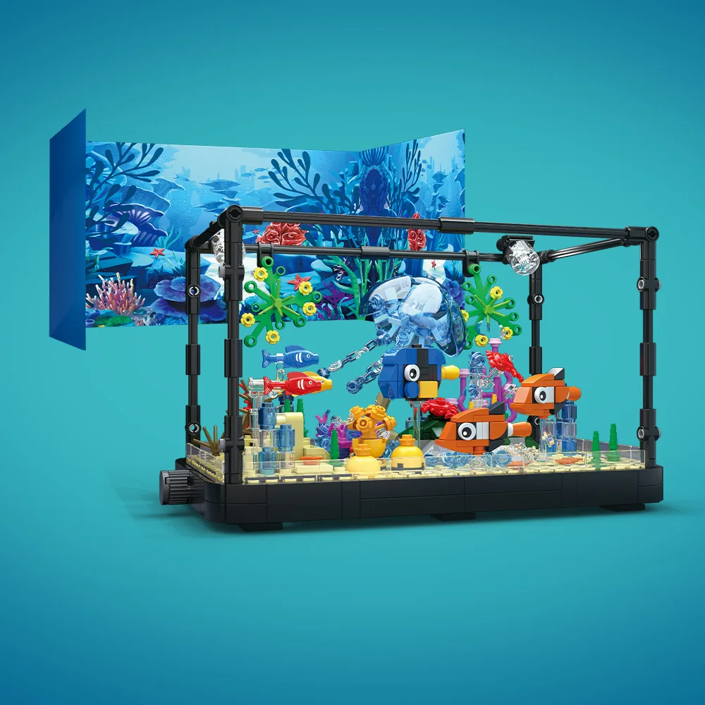 Işıklı Balık Tankı Yapı Taşı S - Marine Aquarium Home incelemesi ve fiyatı