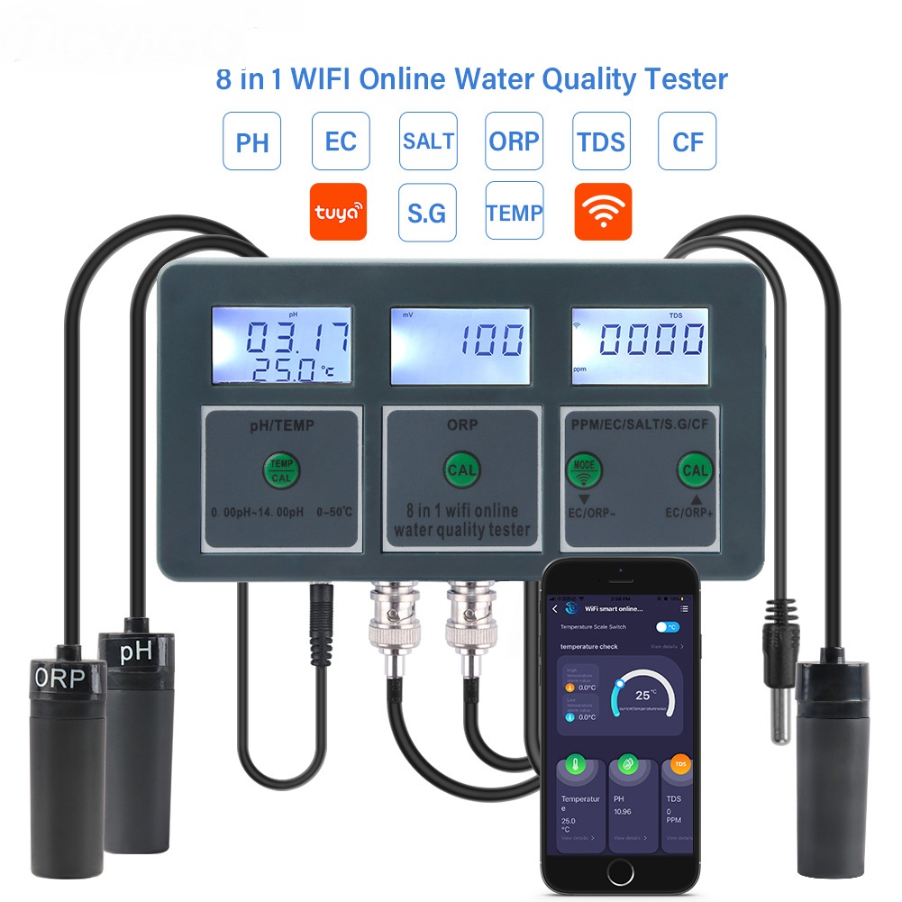 Tuya WiFi Dijital PH ORP TDS E - Marine Aquarium Par Meter incelemesi ve fiyatı