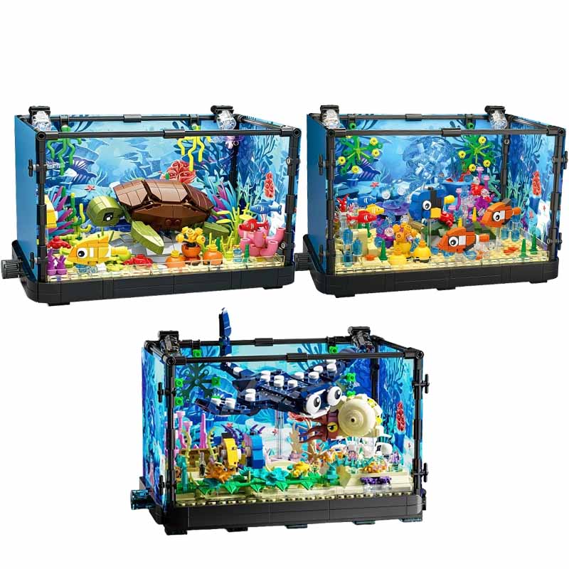 Işıklı Balık Tankı Yapım Blokl - Marine Aquarium Home incelemesi ve fiyatı