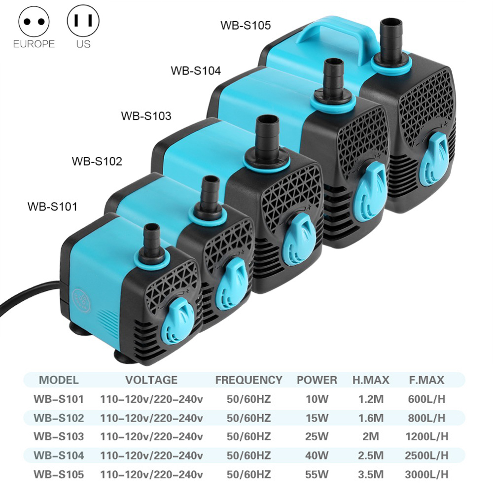 220V Ultra sessiz dalgıç su po - Aquarium Marine Filter incelemesi ve fiyatı