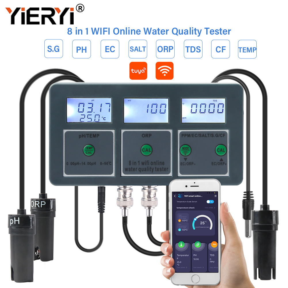 Yieryi WiFi Tuya Akıllı PH ORP - Marine Aquarium Par Meter incelemesi ve fiyatı